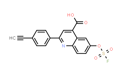 HF16521 | 2205053-22-9 | 2-(4-ethynylphenyl)-6-[(fluorosulfonyl)oxy]- 4-Quinolinecarboxylic acid