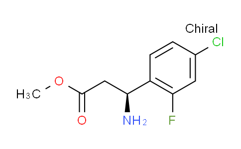 HF16676 | 1212968-23-4 | Methyl (3S)-3-amino-3-(4-chloro-2-fluorophenyl)propanoate