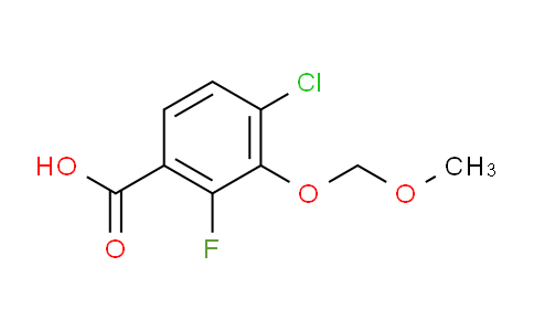 4-Chloro-2-fluoro-3-(methoxymethoxy)benzoic acid