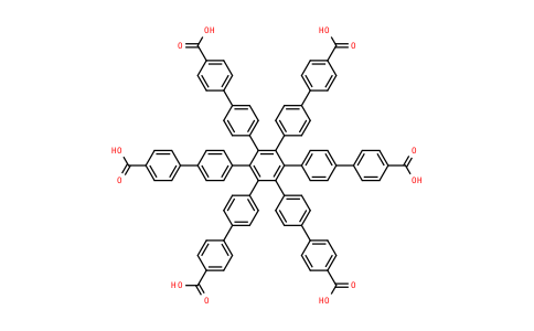 3'',4'',5'',6''-Tetrakis(4'-carboxy[1,1'-biphenyl]-4-yl)[1,1':4',1'':2'',1''':4''',1''''-quinquephenyl]-4,4''''-dicarboxylic acid