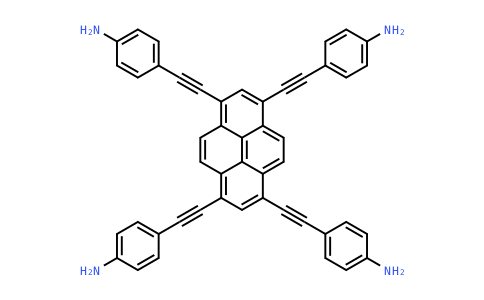 OD569 | 1404196-75-3 | 4,4',4'',4'''-(Pyrene-1,3,6,8-tetrayltetrakis(ethyne-2,1-diyl))tetraaniline