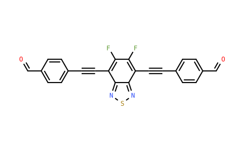 NA0170 | 4-[2-[5,6-Difluoro-4-[2-(4-formylphenyl)ethynyl]-2,1,3-benzothiadiazol-7-yl]ethynyl]benzaldehyde