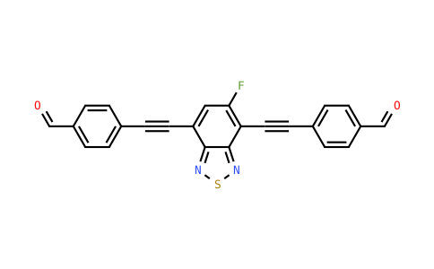 4-[2-[5-Fluoro-4-[2-(4-formylphenyl)ethynyl]-2,1,3-benzothiadiazol-7-yl]ethynyl]benzaldehyde