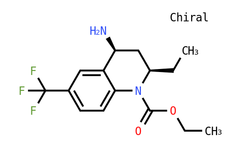 Ethyl (2R,4S)-4-amino-2-ethyl-6-(trifluoromethyl)-3,4-dihydroquinoline-1(2H)-carboxylate