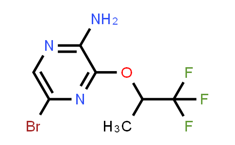 2-Pyrazinamine,5-bromo-3-(2,2,2-trifluoro-1-methylethoxy)-