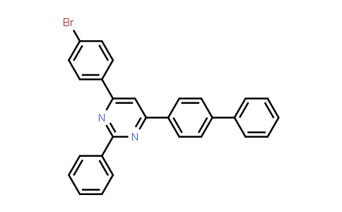 4-([1,1'-Biphenyl]-4-yl)-6-(4-bromophenyl)-2-phenylpyrimidine