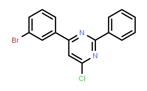 4-(3-Bromophenyl)-6-chloro-2-phenylpyrimidine