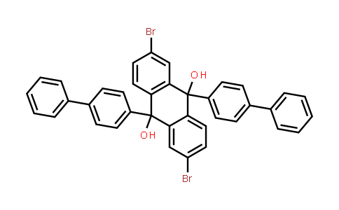 9,10-Di([1,1'-biphenyl]-4-yl)-2,6-dibromo-9,10-dihydroanthracene-9,10-diol