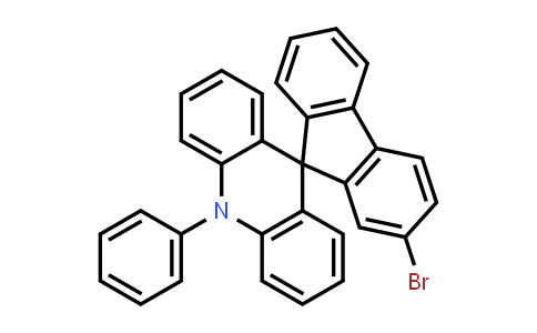 Spiro[acridine-9(10H),9'-[9H]fluorene],2'-bromo-10-phenyl-