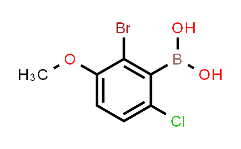 2-Bromo-6-chloro-3-methoxyphenylboronic acid