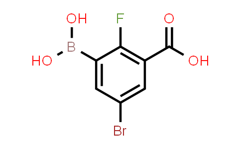 3-Borono-5-bromo-2-fluorobenzoic acid