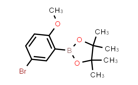 2-(5-Bromo-2-methoxyphenyl)-4,4,5,5-tetramethyl-1,3,2-dioxaborolane