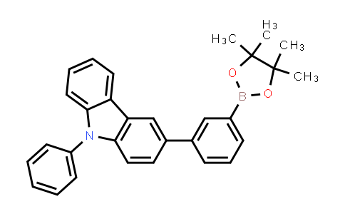 9-Phenyl-3-(3-(4,4,5,5-tetramethyl-1,3,2-dioxaborolan-2-yl)phenyl)-9H-carbazole