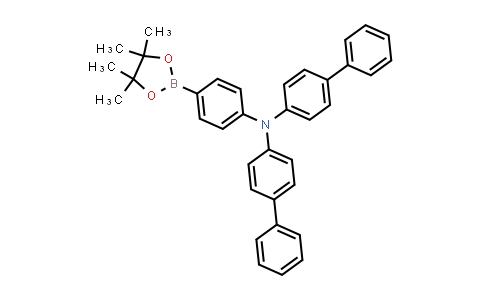 BN0390 | 952431-30-0 | Bis(biphenyl-4-yl)[4-(4,4,5,5-tetramethyl-[1,3,2]dioxaborolan-2-yl)phenyl]amine