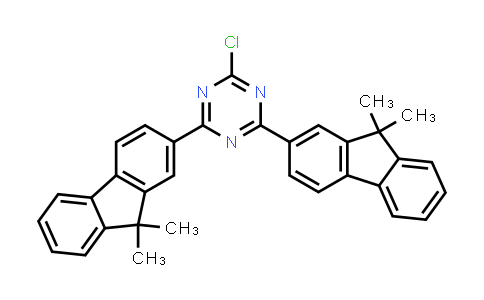 BN0448 | 1459162-69-6 | 2-Chloro-4,6-bis(9,9-dimethyl-9H-fluoren-2yl)-1,3,5-Triazine