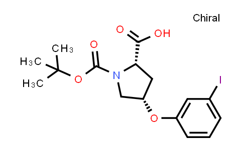 (2S,4S)-1-(tert-Butoxycarbonyl)-4-(3-iodophenoxy)-2-pyrrolidinecarboxylic acid