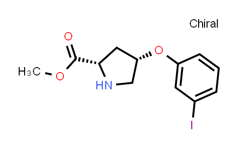 Methyl (2S,4S)-4-(3-iodophenoxy)-2-pyrrolidinecarboxylate