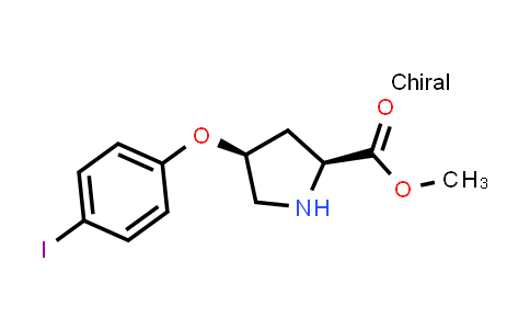 Methyl (2S,4S)-4-(4-iodophenoxy)-2-pyrrolidinecarboxylate