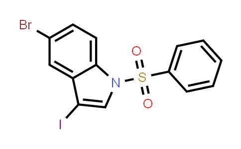 5-Bromo-3-iodo-1-(phenylsulfonyl)indole