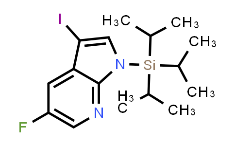 5-Fluoro-3-iodo-1-triisopropylsilanyl-1H-pyrrolo[2,3-b]pyridine