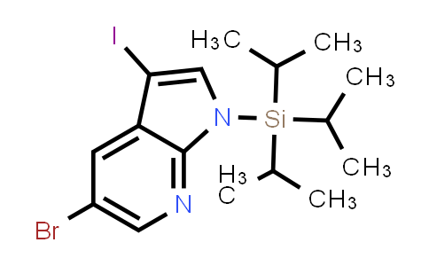 5-Bromo-3-iodo-1-triisopropylsilanyl-1H-pyrrolo[2,3-b]pyridine