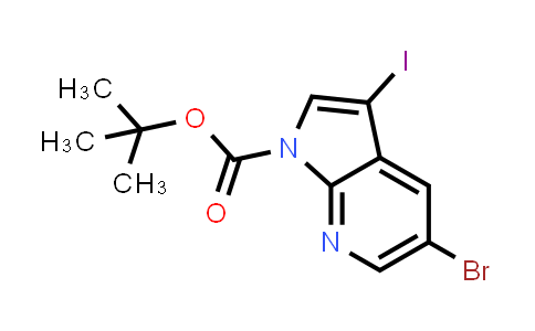 5-Bromo-3-iodo-pyrrolo[2,3-b]pyridine-1-carboxylic acid tert-butyl ester