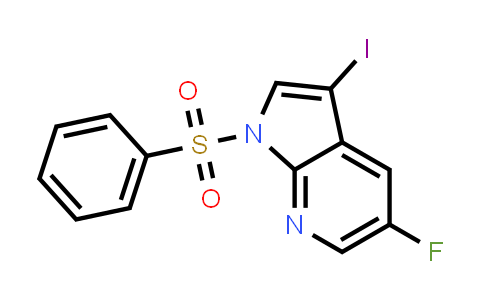 1-Benzenesulfonyl-5-fluoro-3-iodo-1H-pyrrolo[2,3-b]pyridine