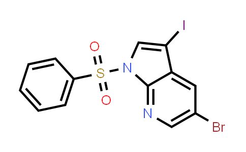 1-Benzenesulfonyl-5-bromo-3-iodo-1H-pyrrolo[2,3-b]pyridine