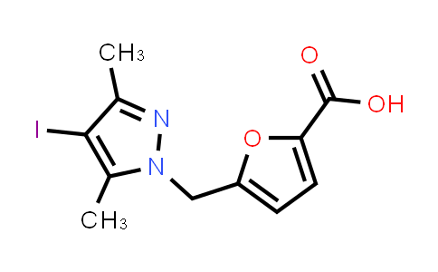 5-[(4-Iodo-3,5-dimethyl-1H-pyrazol-1-yl)methyl]-2-furoic acid