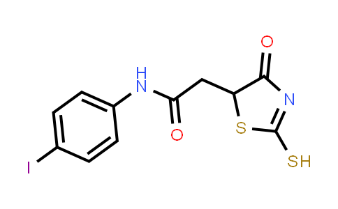 N-(4-Iodophenyl)-2-(2-mercapto-4-oxo-4,5-dihydro-1,3-thiazol-5-yl)acetamide