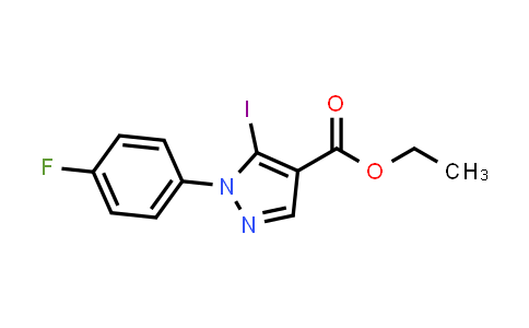 Ethyl 1-(4-fluorophenyl)-5-iodo-1H-pyrazole-4-carboxylate