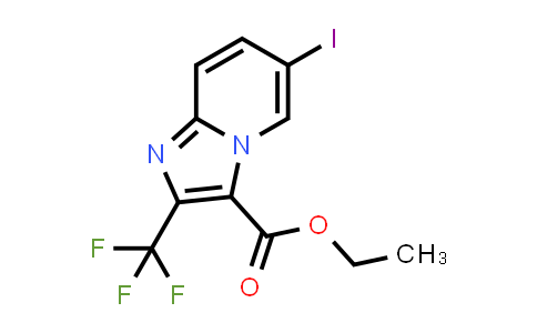 Ethyl 6-iodo-2-(trifluoromethyl)imidazo-[1,2-a]pyridine-3-carboxylate