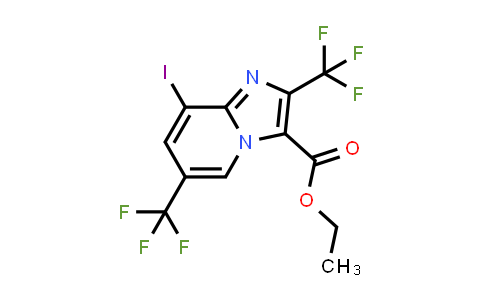 Ethyl 8-iodo-2,6-bis(trifluoromethyl)imidazo-[1,2-a]pyridine-3-carboxylate