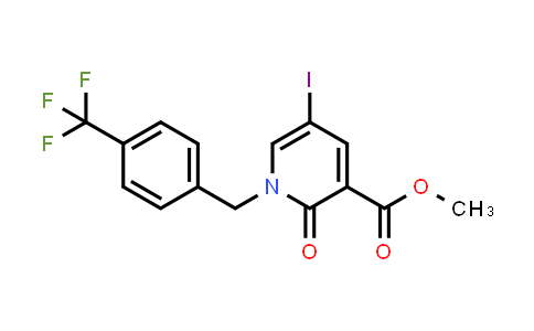 Methyl 5-iodo-2-oxo-1-[4-(trifluoromethyl)benzyl]-1,2-dihydro-3-pyridinecarboxylate