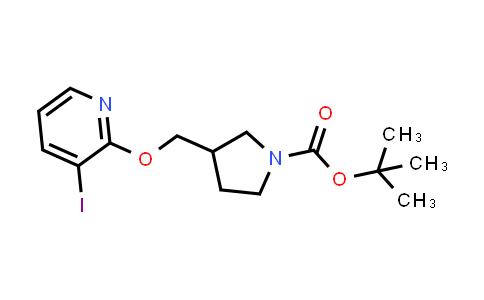 tert-Butyl 3-((3-iodopyridin-2-yloxy)methyl)-pyrrolidine-1-carboxylate