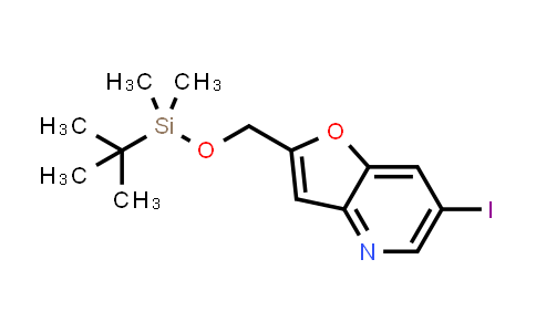 2-((tert-Butyldimethylsilyloxy)methyl)-6-iodofuro[3,2-b]pyridine