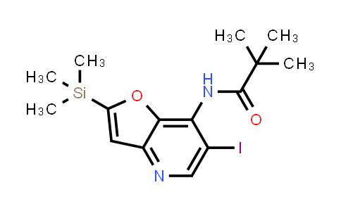 N-(6-Iodo-2-(trimethylsilyl)furo[3,2-b]pyridin-7-yl)pivalamide