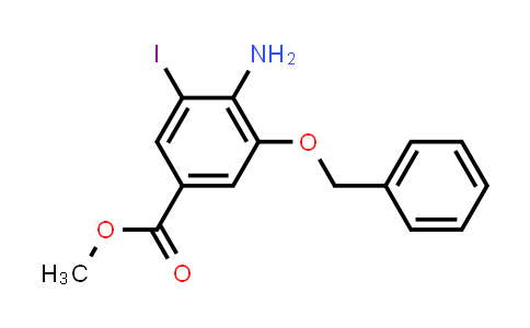 Methyl 4-amino-3-(benzyloxy)-5-iodobenzenecarboxylate