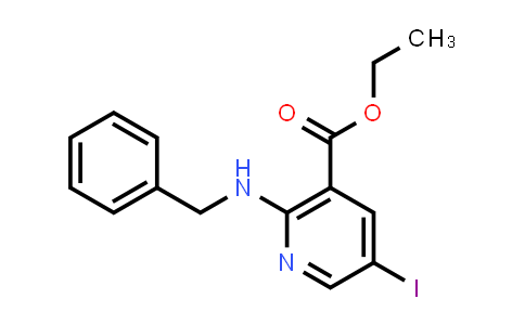 Ethyl 2-(benzylamino)-5-iodonicotinate