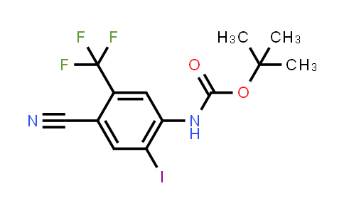 tert-Butyl N-[4-cyano-2-iodo-5-(trifluoromethyl)-phenyl]carbamate