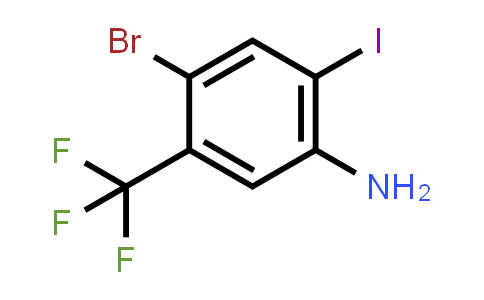 4-Bromo-2-iodo-5-(trifluoromethyl)aniline