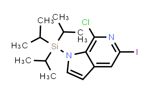 7-Chloro-5-iodo-1-(triisopropylsilyl)-1H-pyrrolo[2,3-c]pyridine