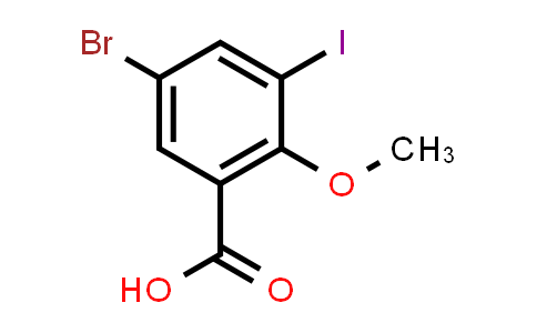 5-Bromo-3-iodo-2-methoxybenzenecarboxylic acid