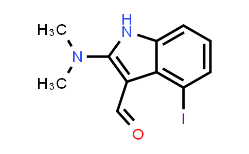 2-(Dimethylamino)-4-iodo-1H-indole-3-carbaldehyde