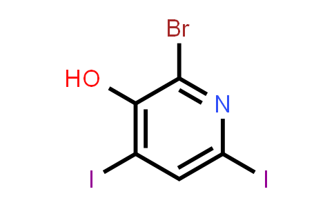 2-Bromo-4,6-diiodo-3-pyridinol