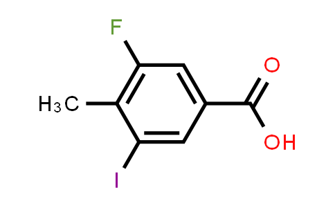 3-Fluoro-5-iodo-4-methylbenzenecarboxylic acid