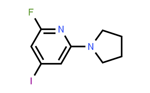 2-Fluoro-4-iodo-6-(pyrrolidin-1-yl)pyridine