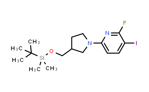 6-(3-((tert-Butyldimethylsilyloxy)methyl)-pyrrolidin-1-yl)-2-fluoro-3-iodopyridine