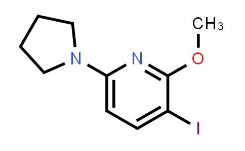 3-Iodo-2-methoxy-6-(pyrrolidin-1-yl)pyridine