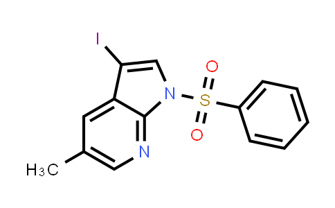 3-Iodo-5-methyl-1-(phenylsulfonyl)-1H-pyrrolo[2,3-b]pyridine